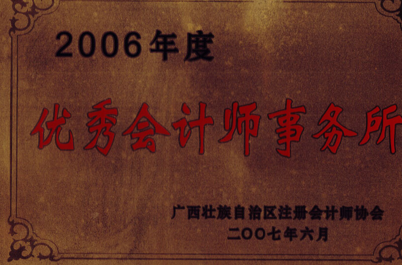 2006優(yōu)秀會計師事務所